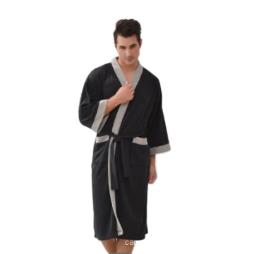 Wholesale premium quality hotel 100% cotton towel waffle men and women bathrobe